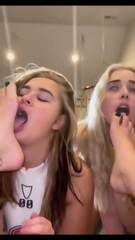 Slutty girls suck on toes and joi