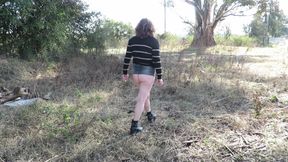 Patricia in the Countryside, Pee and Masturbation Outdoors