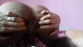 Multiple Orgasm on Homemade Dildo Railed by FemBoy Ass