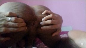 Multiple Orgasm on Homemade Dildo Railed by FemBoy Ass