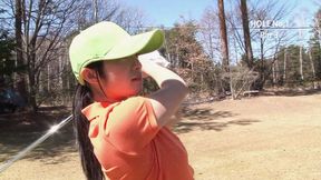 Japanese Cuties Receive Extra Lesson on Golf Coursery