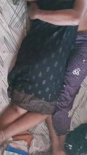 Indian teen having Romantic sex on the bed and gets happy ending   Clip 1