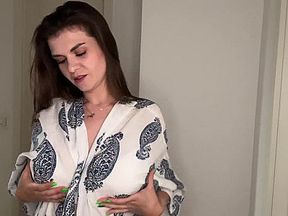 Massive Stepmother’s Cock Rubbing on Clothes Dryer While Stepson Watching