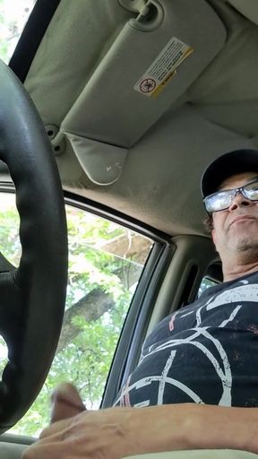 Homemade nooner in the driveway