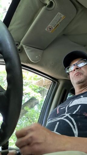 Homemade nooner in the driveway