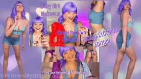 Sissy Slut Makeover Game: Casual Clothing Edition - Interactive pick your own path Feminization and Sissification game with Femdom Mistress Mystique - WMV