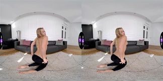 Horny Calibri Fingers Her Wet Pussy After Yoga Session