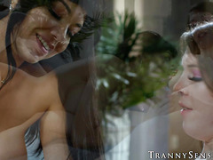 Autumn Rains thick she cock destroys Little Pucks tight ass