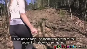 Yoga babes fuck in public - oral and pussy licking fun
