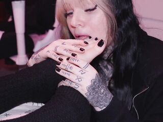 hawt alternative trans angel lesbo foot worship and footjob