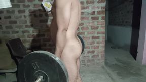 While working out, I did my stuff