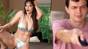 ”Stepson has the remote to huge boobs MOMMY stepmommy Lexi Luna vibrating toy”