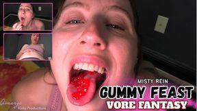 Beefy Guys Turned Gummy: Misty Rein’s Vore Fantasy POV 1080 HD