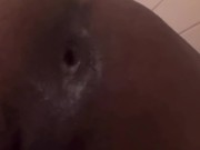 Black boy gaped hole wrecked by huge dildos