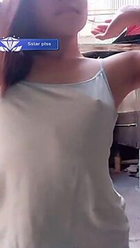 2020 Bigo Babe Exposes Small Tits