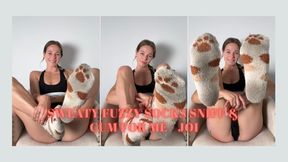 My Filthy Fuzzy Socks Stink of Pure Sweat, Sniff Deep and Cum For Me Little Puppy - JOI 🤥🥵😋