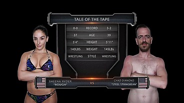Sheena Ryder vs Chad Diamond Mixed Wrestling