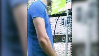 Public jacking off in home depot garden center