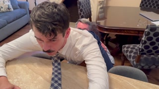 Junior Salesman Impresses Boss.  OFFICE BREEDING