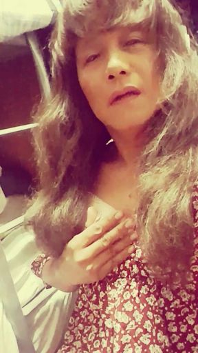 Lady Jhazmeena CD Touching Her Bra