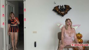 Lesbian Teens Try masturbation together - I Caught My StepSister Masturbating And Got Wet Pussy
