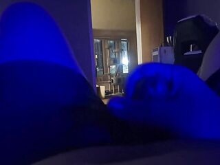 Blinds Up, Door Open! Masturbating During the time that the Cars Go By!