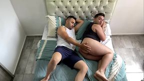 My friend got into my bed at dawn and we ended up fucking like desperate boyfriends