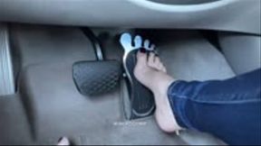 Barefoot Pedal Cranking &amp;amp; Cumming in the BMW