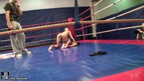 Angel Rivas and Niky Gold fighting to dominate in the backstage fighting clip