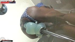 asspussy cowboy angle 6of7 - my hole is destroyed balls deep on this huge dildo - ass monkey