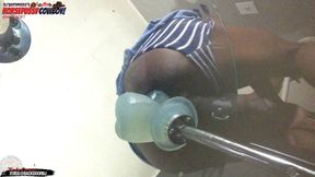 asspussy cowboy angle 6of7 - my hole is destroyed balls deep on this huge dildo - ass monkey