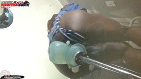 asspussy cowboy angle 6of7 - my hole is destroyed balls deep on this huge dildo - ass monkey