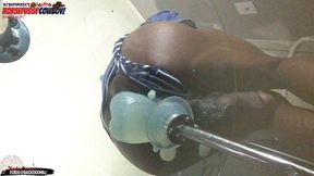 asspussy cowboy angle 6of7 - my hole is destroyed balls deep on this huge dildo - ass monkey