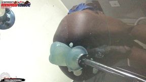 asspussy cowboy angle 6of7 - my hole is destroyed balls deep on this huge dildo - ass monkey