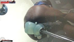 asspussy cowboy angle 6of7 - my hole is destroyed balls deep on this huge dildo - ass monkey