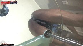 asspussy cowboy angle 6of7 - my hole is destroyed balls deep on this huge dildo - ass monkey