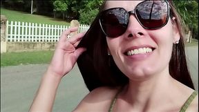 Hot married woman fucking the farm's doorman, it started with a blowjob right there and then they went to her house to fuck