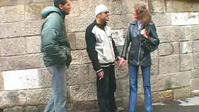 Slutty Karina Gets Hardcore Double Penetration from Behind