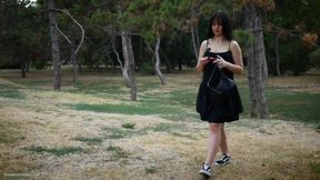 Smoking 120mm Cigarette Outdoors