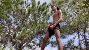 Exhibitionist Gets Naked in the Middle of the Mountain