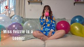 Miss Frizzle balloon popping