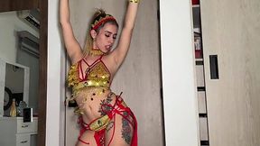 Hot latina PAWG dances in front of her boyfriend ahead of straddling his cock