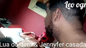 lua doidera e jennyfer casadarj comecaram se pegar do nada, pensei que era zoacao, porra o bagulho ficou doido. (casaldoidera)