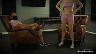 Rebecca Gets 5 cocks at once