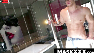 RAW EXPOSURE Masked Hunk Unleashes Beast, Teasing Fans with EVERY Inch of Power