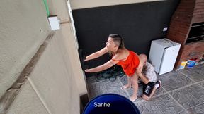 Innocent Stepmother Gets Trapped with Stepson in the Basement.