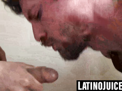 Curly Arnold double penetrated by two gigantic throbbing cocks