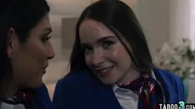 Shocking InFlight Affair Latina Tranny Captivates Flight Attendants Heart