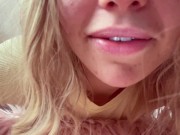 I SAT on TINY HUMAN, feel so GUILTY, now he wants to play inside my GIANTESS mouth! HD / 10 MIN