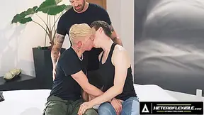 Kinky Chris Damned Prepares Harley Xavier & Adam Awbride For Double-ended Dildo